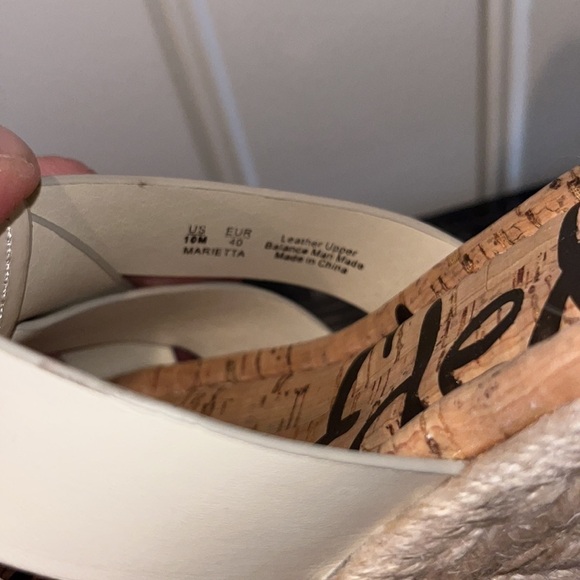 NWT Ivory espadrille wedge heel ankle strap platform summer beachy sandal 10 - Picture 10 of 10